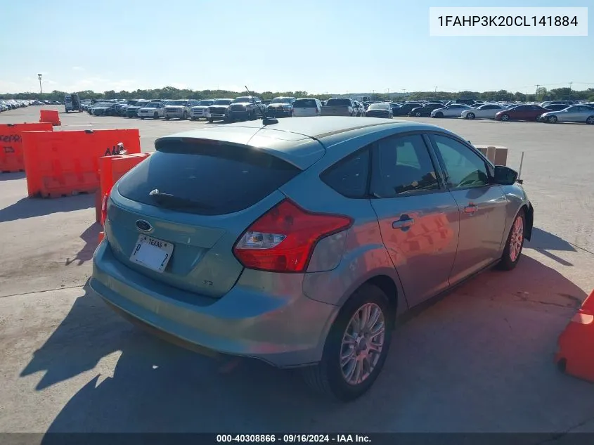 2012 Ford Focus Se VIN: 1FAHP3K20CL141884 Lot: 40308866