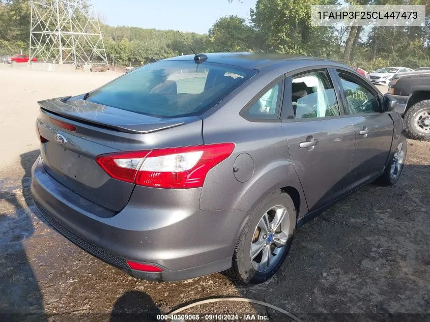 2012 Ford Focus Se VIN: 1FAHP3F25CL447473 Lot: 40309065