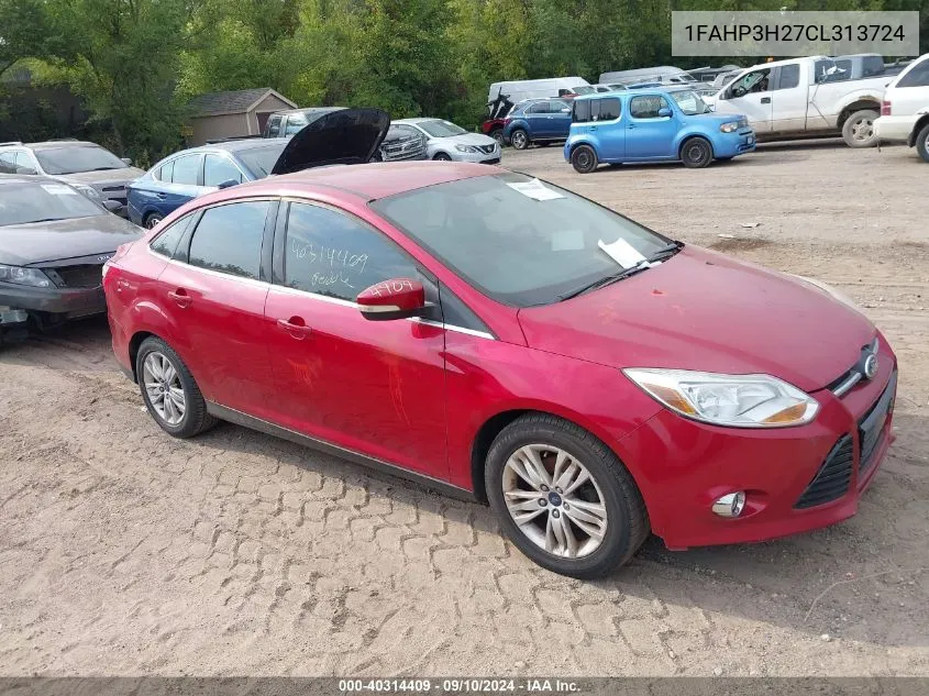 1FAHP3H27CL313724 2012 Ford Focus Sel