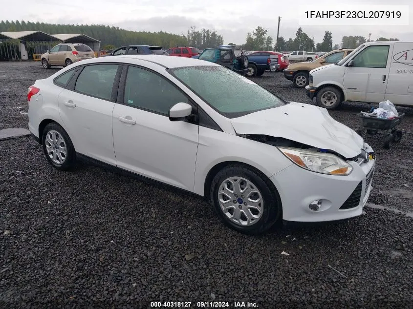 2012 Ford Focus Se VIN: 1FAHP3F23CL207919 Lot: 40318127