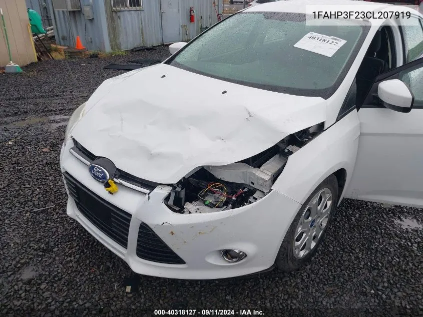 2012 Ford Focus Se VIN: 1FAHP3F23CL207919 Lot: 40318127