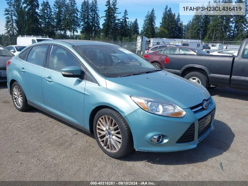 1FAHP3H23CL436419 2012 Ford Focus Sel