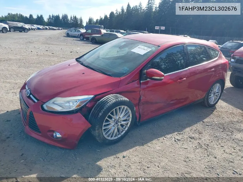 2012 Ford Focus Sel VIN: 1FAHP3M23CL302676 Lot: 40323025