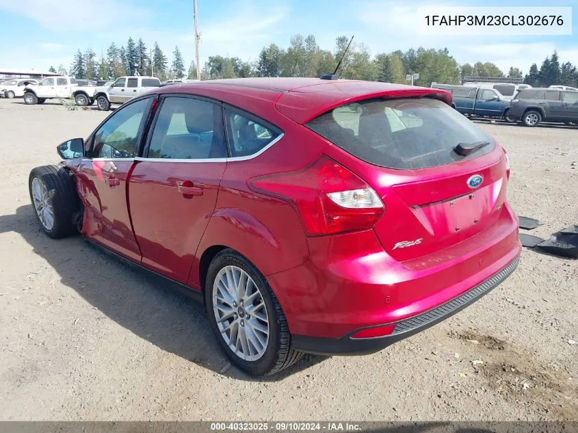 2012 Ford Focus Sel VIN: 1FAHP3M23CL302676 Lot: 40323025