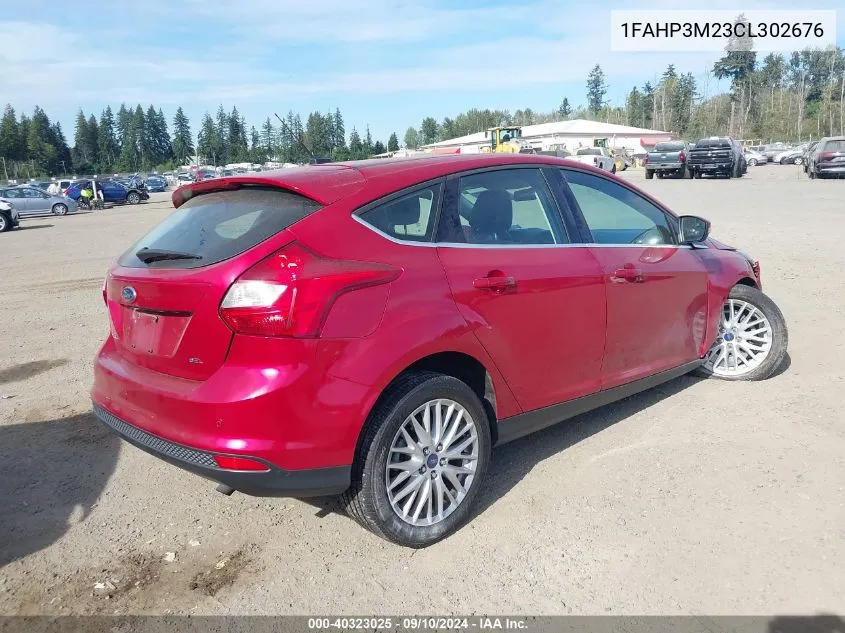 2012 Ford Focus Sel VIN: 1FAHP3M23CL302676 Lot: 40323025