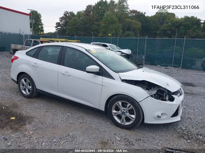 2012 Ford Focus Se VIN: 1FAHP3F23CL311066 Lot: 40323943