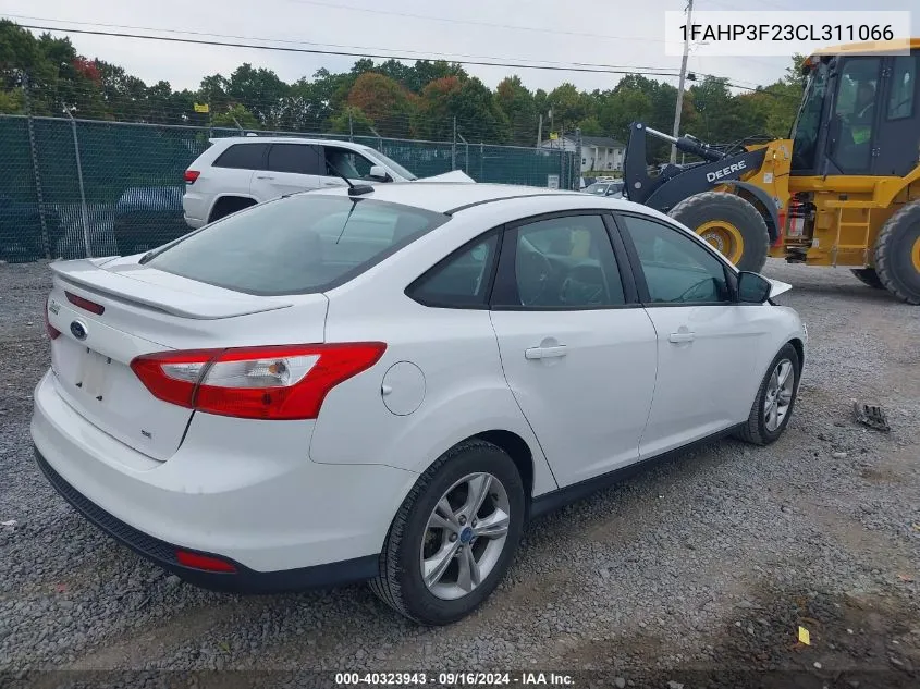 2012 Ford Focus Se VIN: 1FAHP3F23CL311066 Lot: 40323943