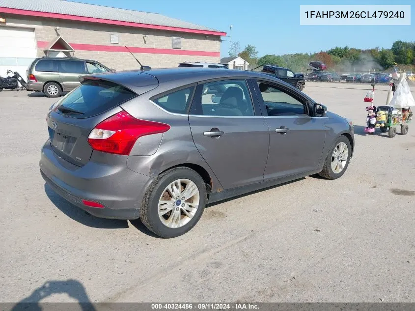 1FAHP3M26CL479240 2012 Ford Focus Sel