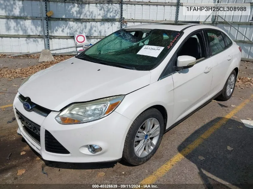 2012 Ford Focus Sel VIN: 1FAHP3H25CL308988 Lot: 40326639