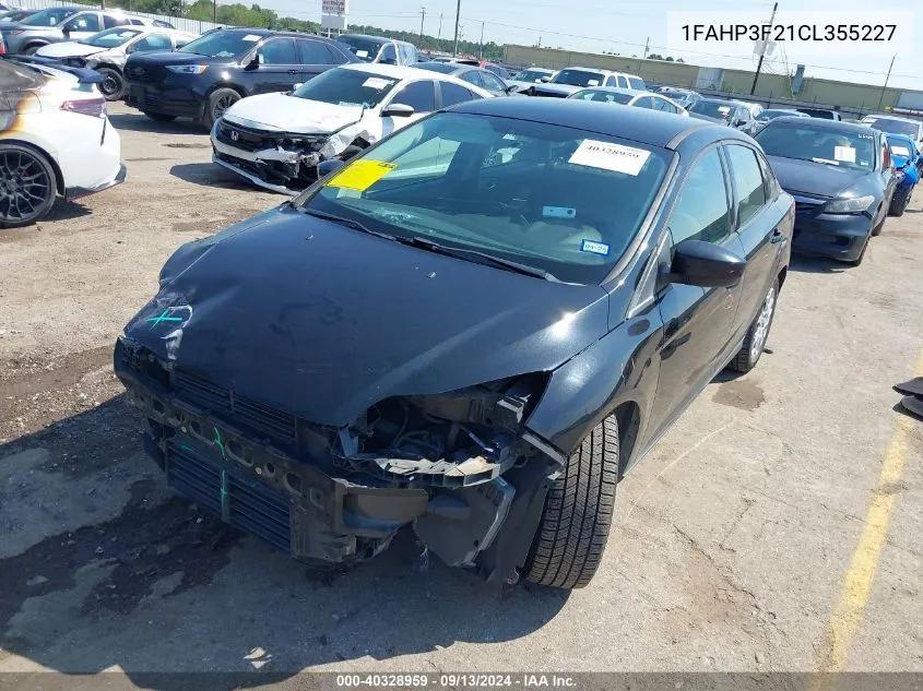 2012 Ford Focus Se VIN: 1FAHP3F21CL355227 Lot: 40328959