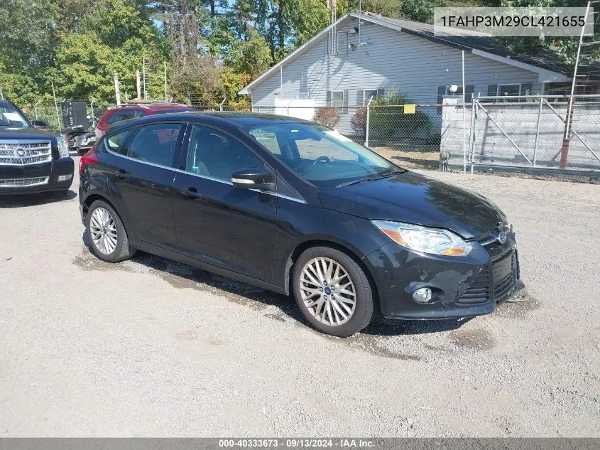 2012 Ford Focus Sel VIN: 1FAHP3M29CL421655 Lot: 40333673