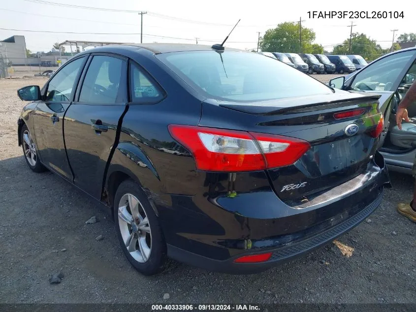 1FAHP3F23CL260104 2012 Ford Focus Se