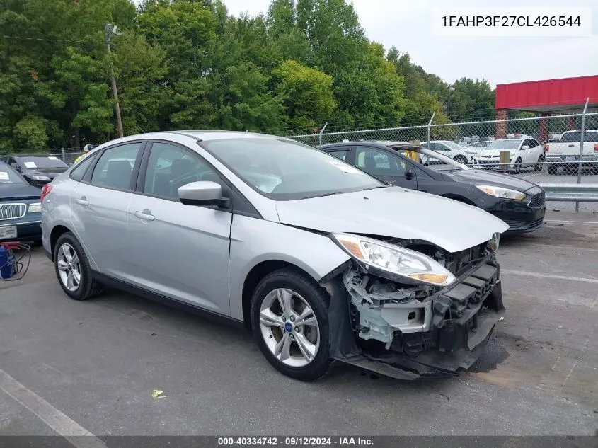 2012 Ford Focus Se VIN: 1FAHP3F27CL426544 Lot: 40334742