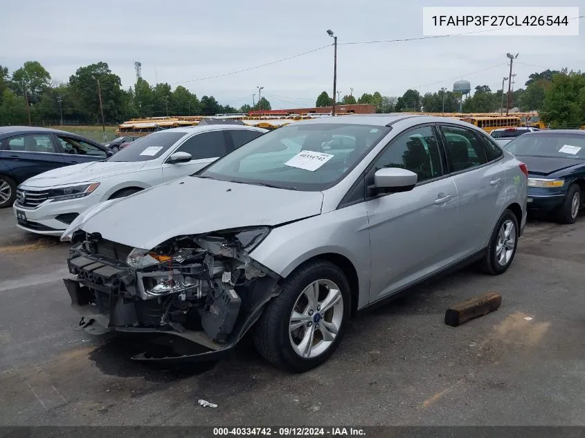 2012 Ford Focus Se VIN: 1FAHP3F27CL426544 Lot: 40334742