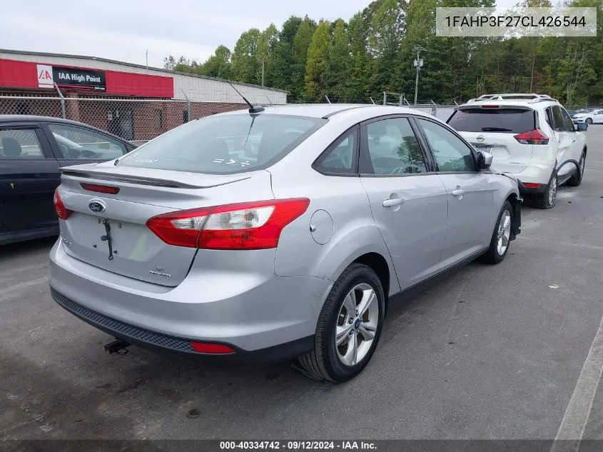 2012 Ford Focus Se VIN: 1FAHP3F27CL426544 Lot: 40334742