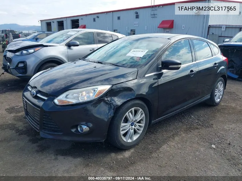 2012 Ford Focus Sel VIN: 1FAHP3M23CL317565 Lot: 40335797