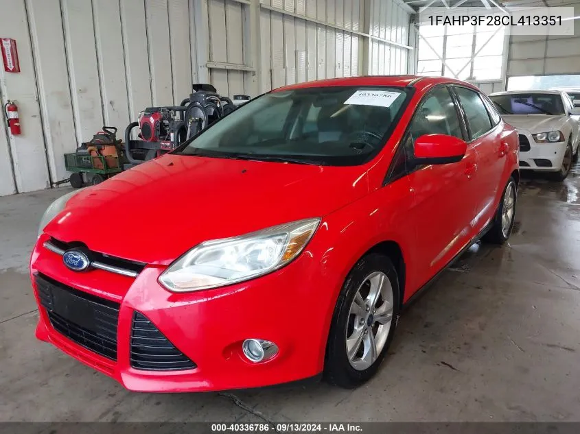 1FAHP3F28CL413351 2012 Ford Focus Se