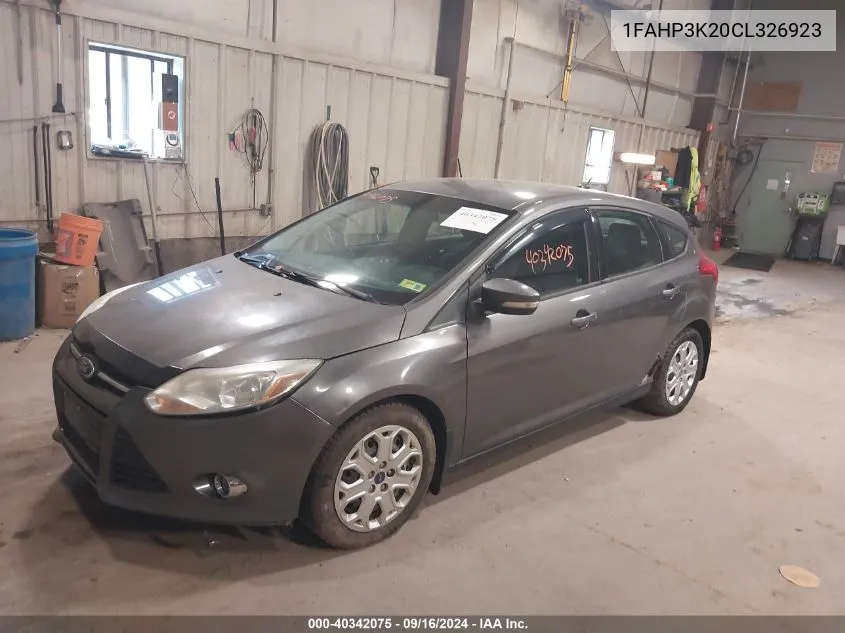 2012 Ford Focus Se VIN: 1FAHP3K20CL326923 Lot: 40342075