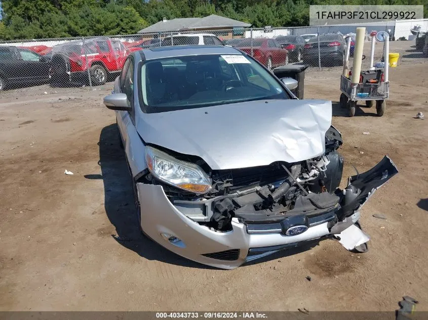 2012 Ford Focus Se VIN: 1FAHP3F21CL299922 Lot: 40343733