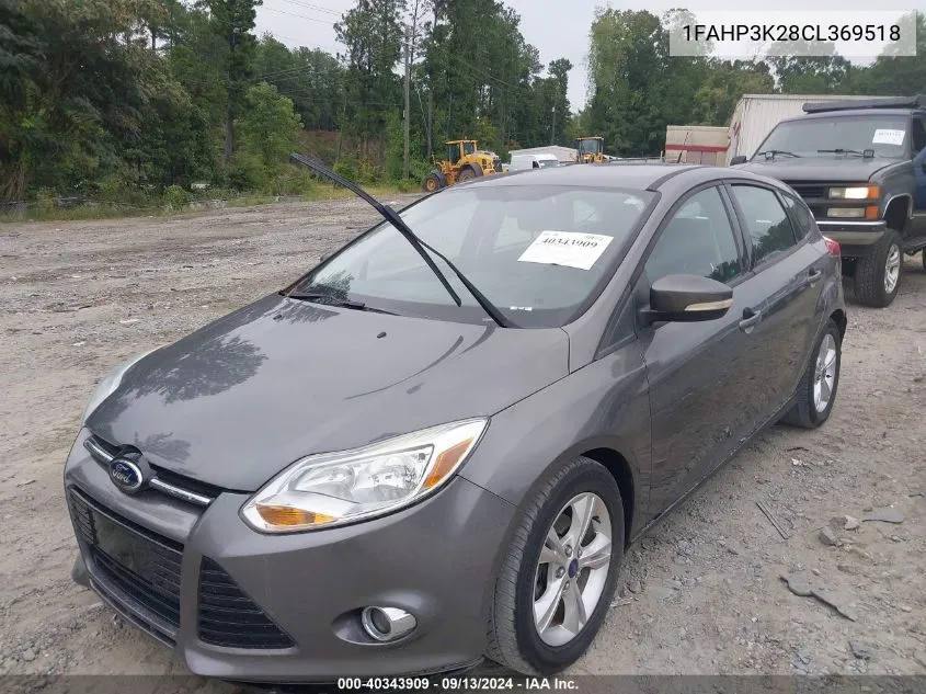 2012 Ford Focus Se VIN: 1FAHP3K28CL369518 Lot: 40343909