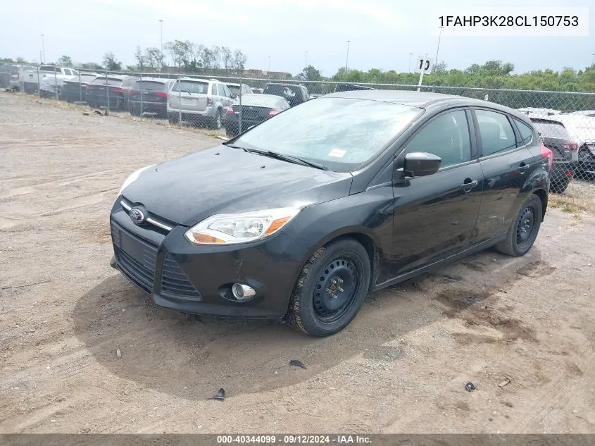 1FAHP3K28CL150753 2012 Ford Focus Se