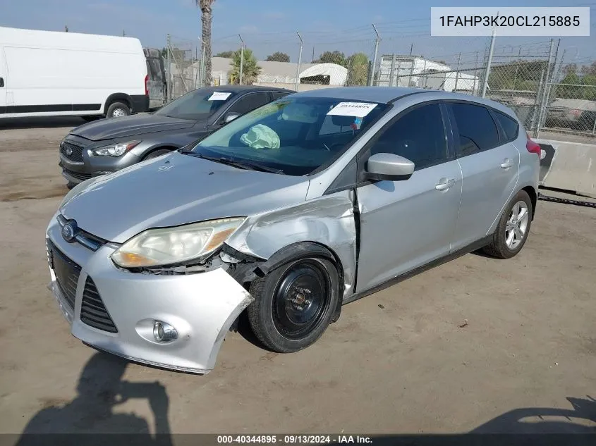 1FAHP3K20CL215885 2012 Ford Focus Se