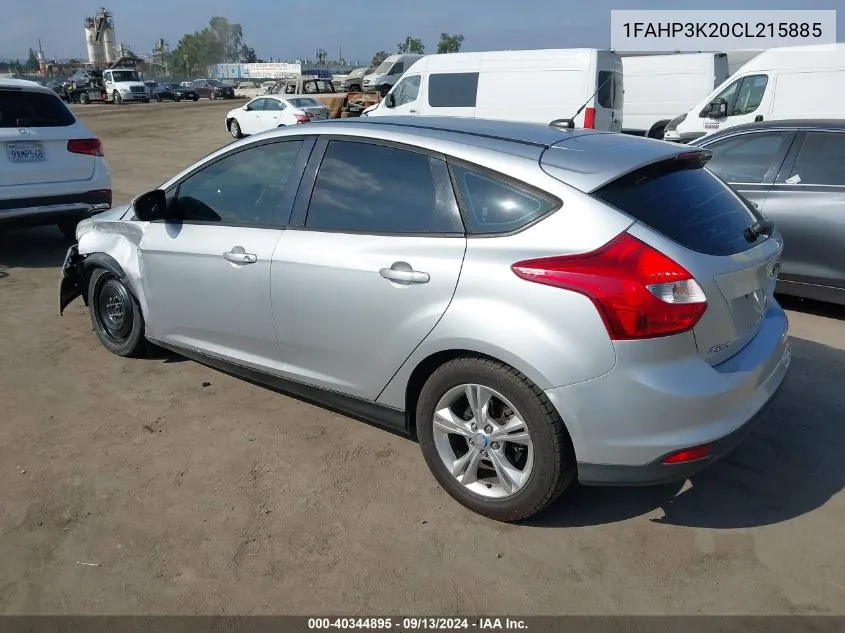 1FAHP3K20CL215885 2012 Ford Focus Se