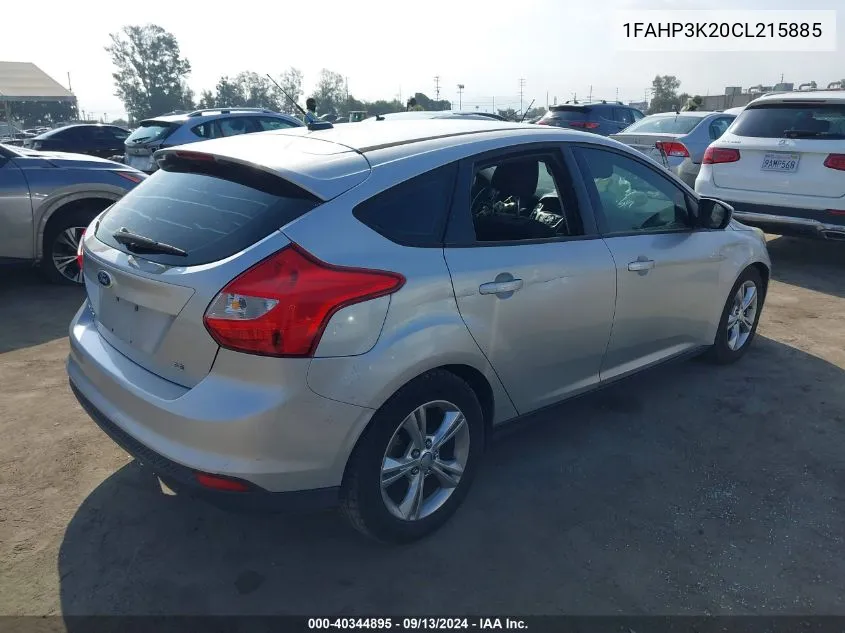 1FAHP3K20CL215885 2012 Ford Focus Se