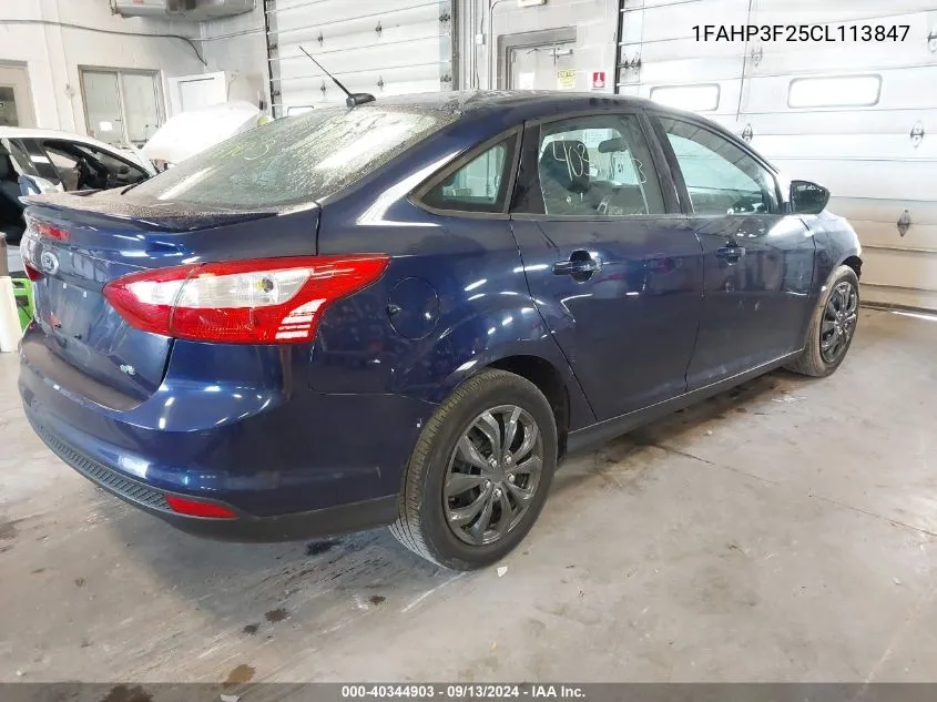 2012 Ford Focus Se VIN: 1FAHP3F25CL113847 Lot: 40344903