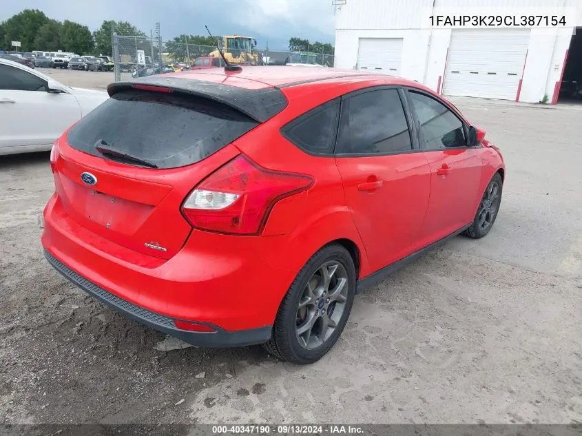 1FAHP3K29CL387154 2012 Ford Focus Se