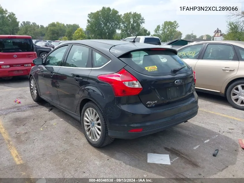 1FAHP3N2XCL289066 2012 Ford Focus Titanium