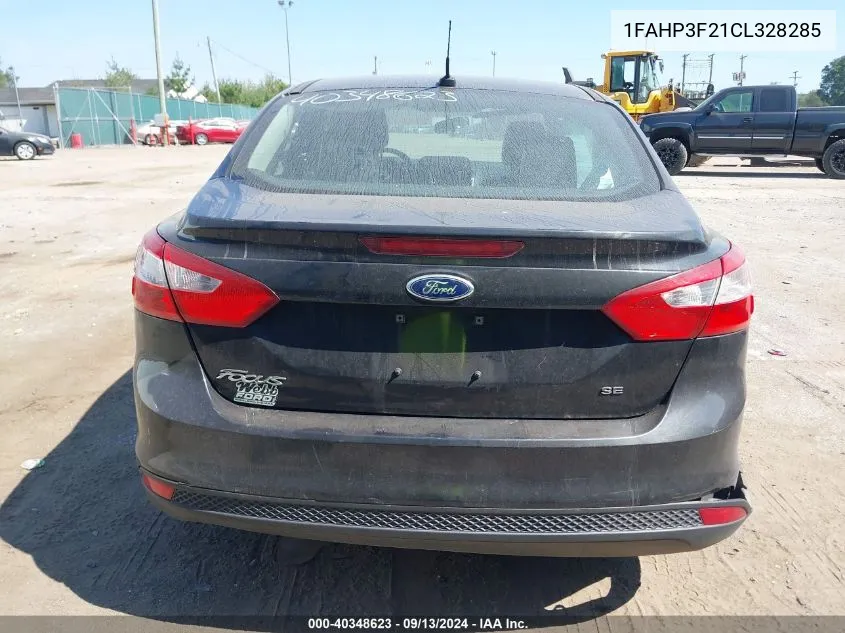 1FAHP3F21CL328285 2012 Ford Focus Se