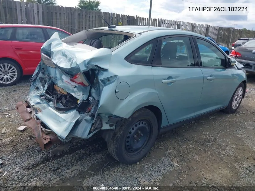 2012 Ford Focus Se VIN: 1FAHP3F26CL182224 Lot: 40354540