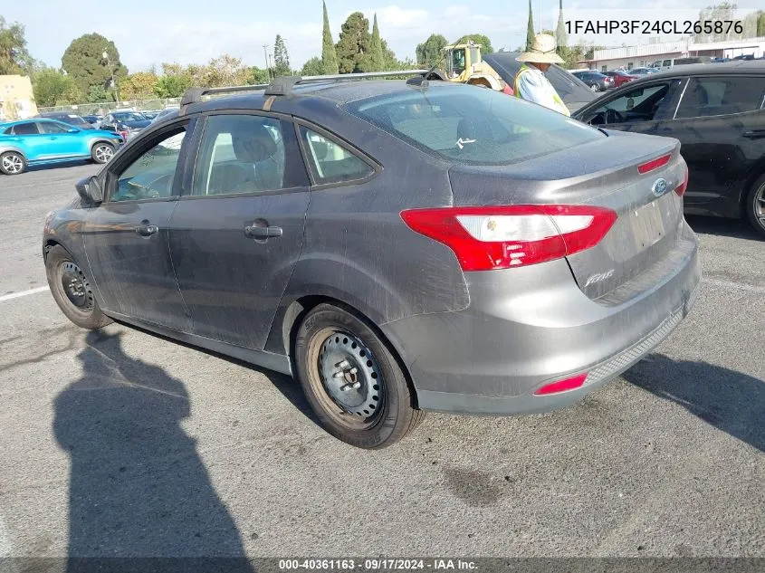 2012 Ford Focus Se VIN: 1FAHP3F24CL265876 Lot: 40361163