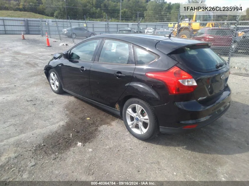 2012 Ford Focus Se VIN: 1FAHP3K26CL235994 Lot: 40364784