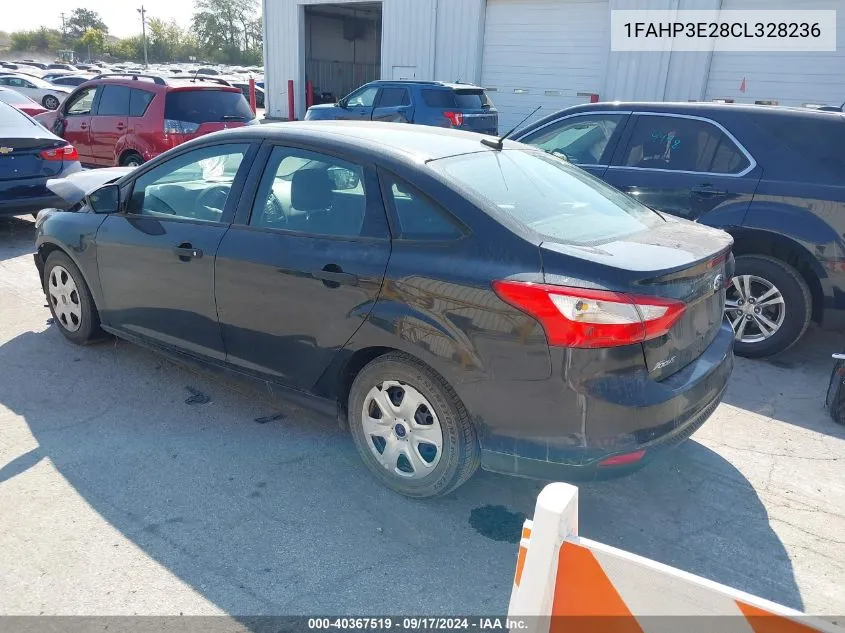 2012 Ford Focus S VIN: 1FAHP3E28CL328236 Lot: 40367519