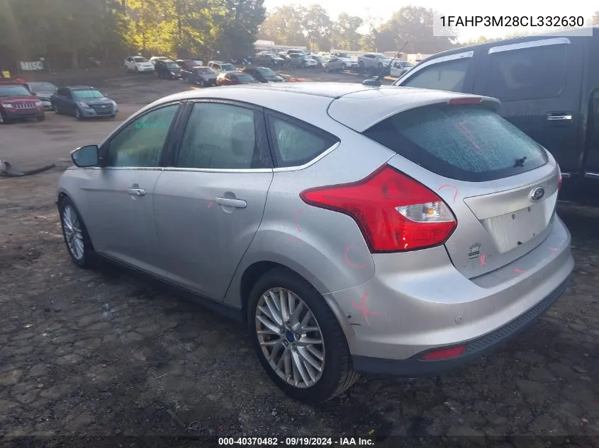 2012 Ford Focus Sel VIN: 1FAHP3M28CL332630 Lot: 40370482