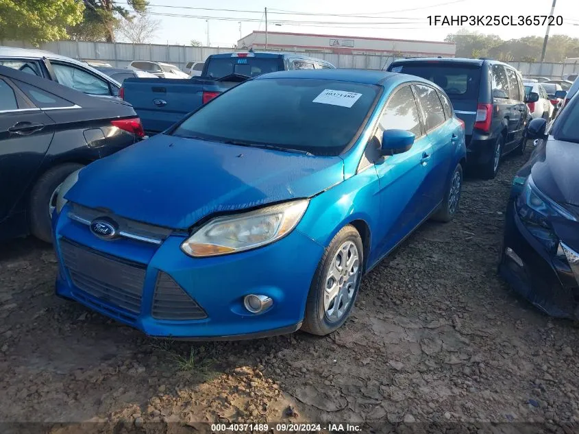 2012 Ford Focus Se VIN: 1FAHP3K25CL365720 Lot: 40371489