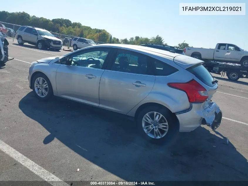 2012 Ford Focus Sel VIN: 1FAHP3M2XCL219021 Lot: 40373084