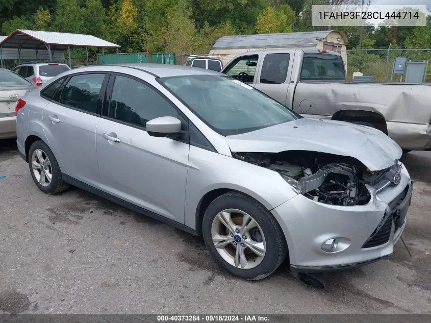 2012 Ford Focus Se VIN: 1FAHP3F28CL444714 Lot: 40373284