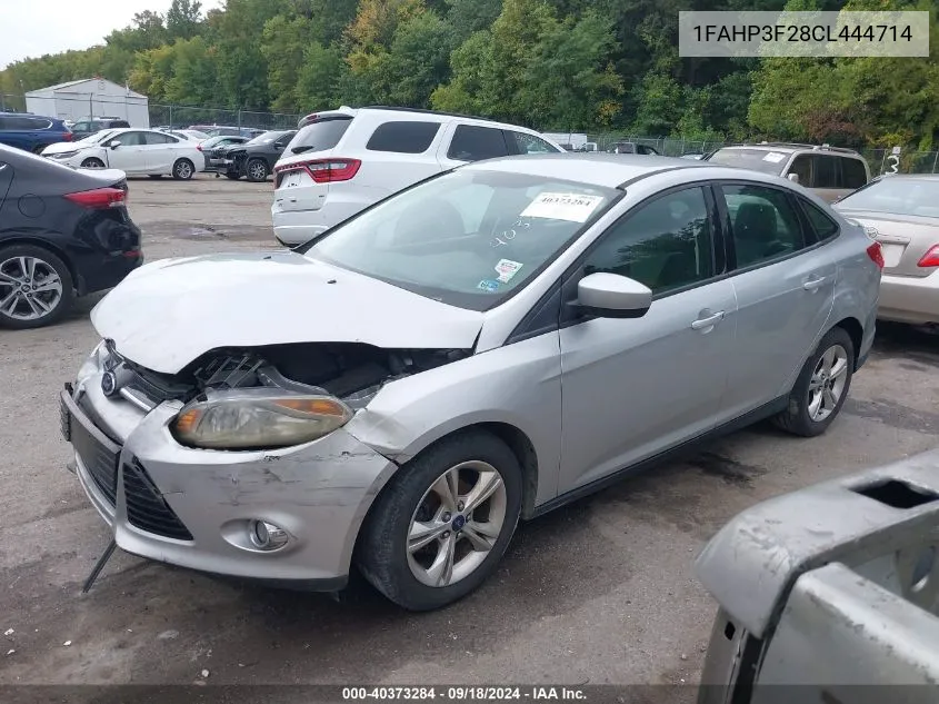 2012 Ford Focus Se VIN: 1FAHP3F28CL444714 Lot: 40373284