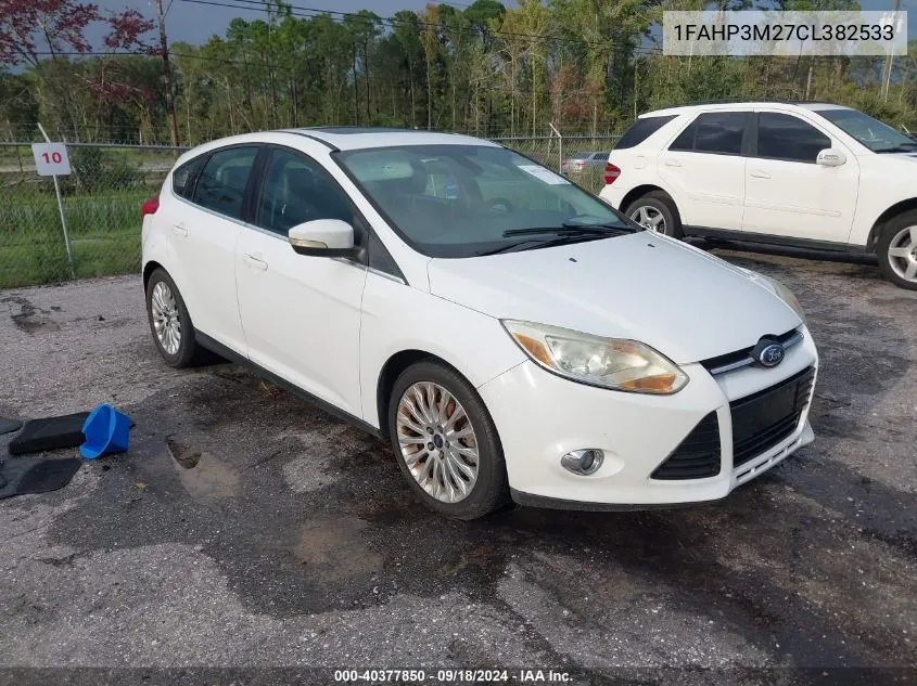 2012 Ford Focus Sel VIN: 1FAHP3M27CL382533 Lot: 40377850