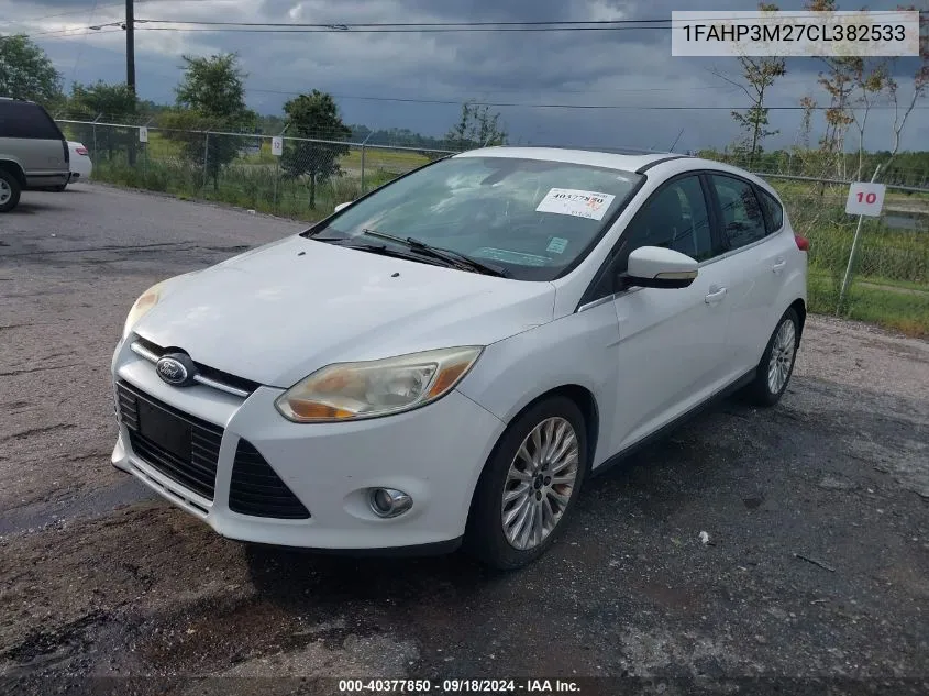 2012 Ford Focus Sel VIN: 1FAHP3M27CL382533 Lot: 40377850