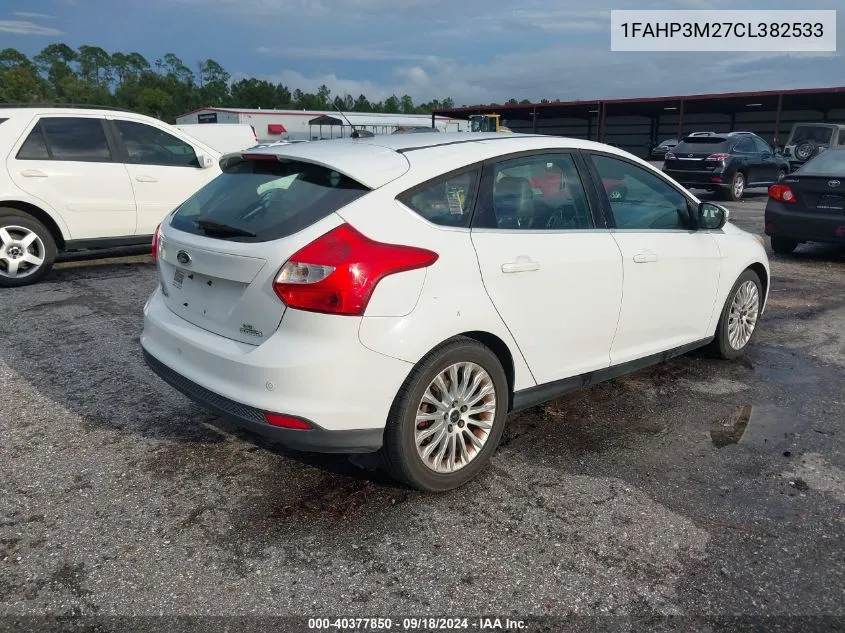 2012 Ford Focus Sel VIN: 1FAHP3M27CL382533 Lot: 40377850