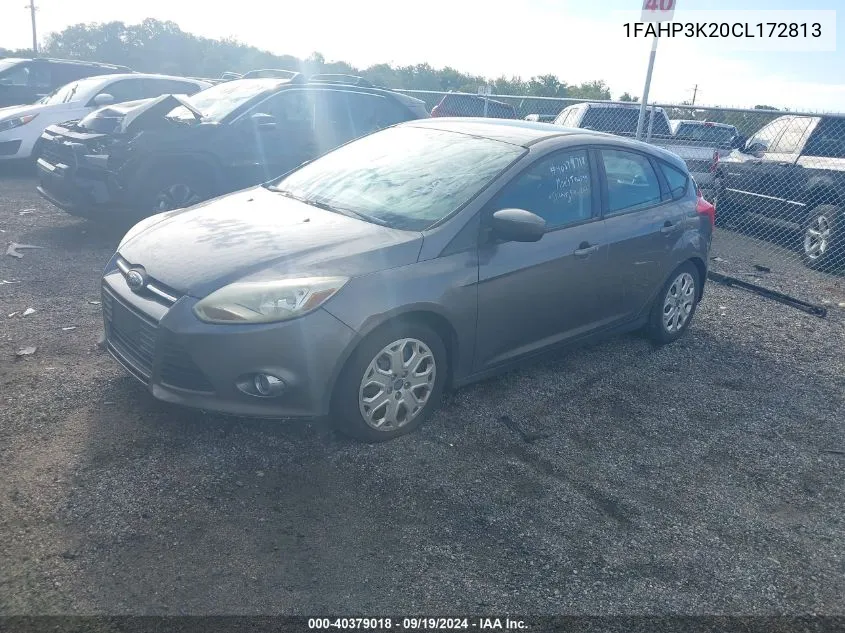 2012 Ford Focus Se VIN: 1FAHP3K20CL172813 Lot: 40379018