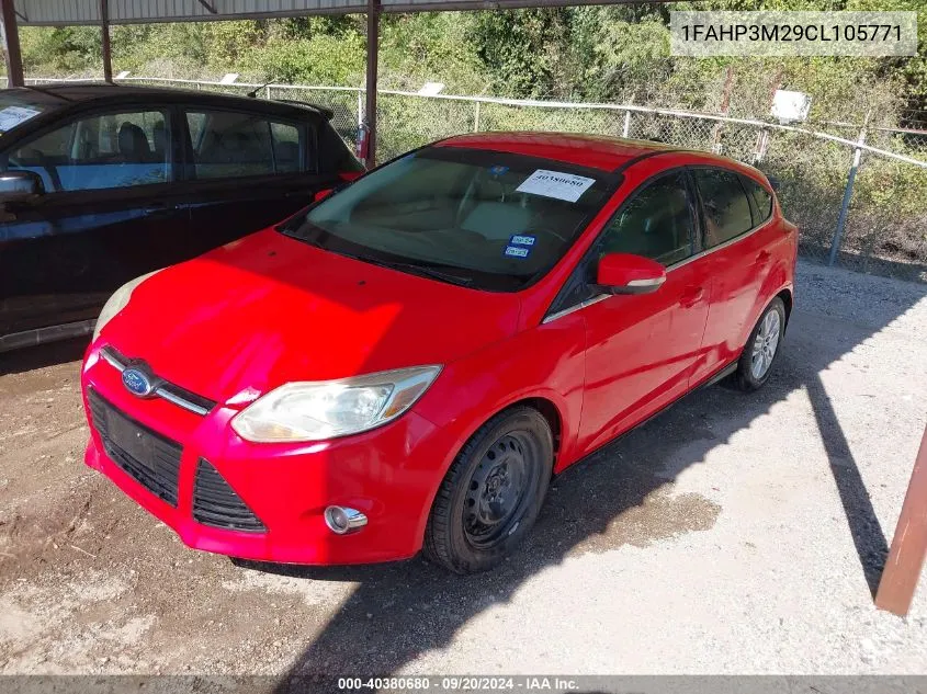 2012 Ford Focus Sel VIN: 1FAHP3M29CL105771 Lot: 40380680