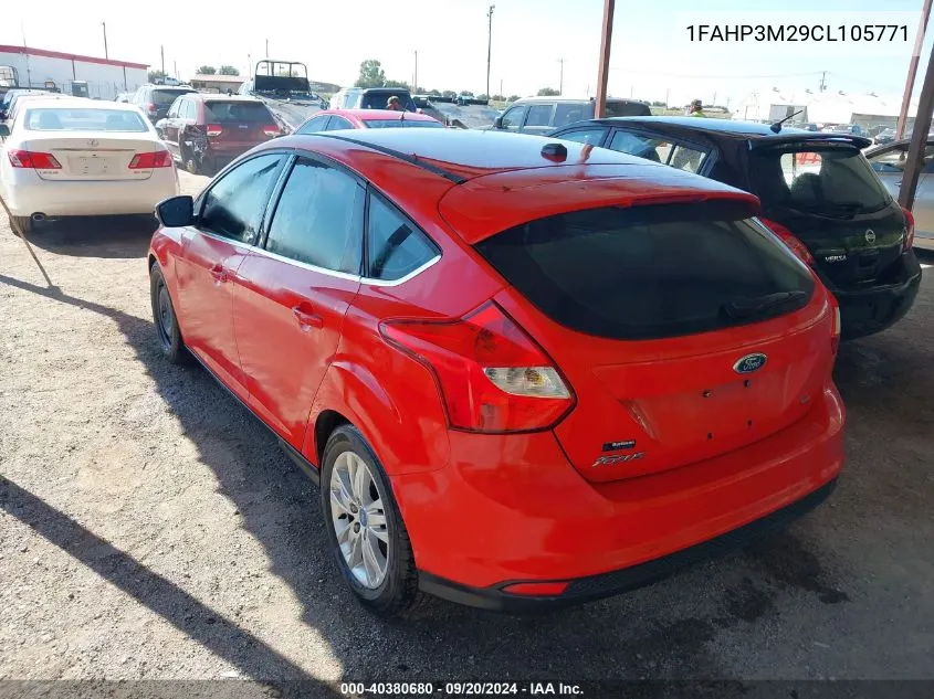 2012 Ford Focus Sel VIN: 1FAHP3M29CL105771 Lot: 40380680