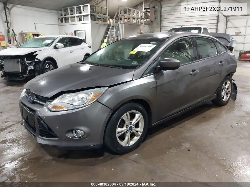 2012 Ford Focus Se VIN: 1FAHP3F2XCL271911 Lot: 40382304