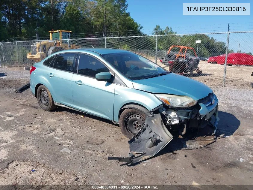 2012 Ford Focus Se VIN: 1FAHP3F25CL330816 Lot: 40384931