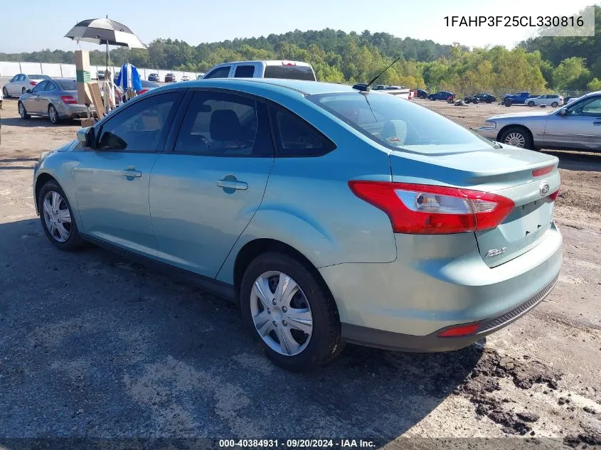 2012 Ford Focus Se VIN: 1FAHP3F25CL330816 Lot: 40384931